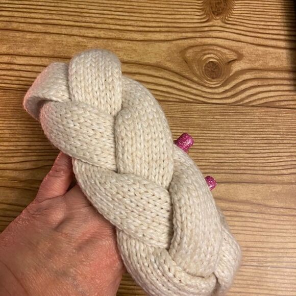 WhiteâWeavedâbraided HeadbandâearâWarmer - Picture 3 of 6